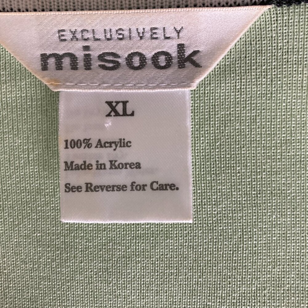 Exclusively Misook Green Jacket Extra Large Xl - image 5